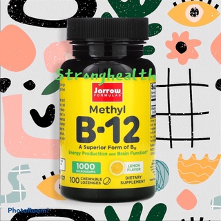 Jarrow Formulas Methyl B-12 1000 mcg ดูแลระบบเส้นประสาท โลหิตจาง อาการชา