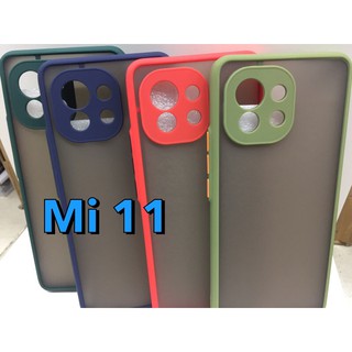 พร้อมส่งใน🇹🇭👉 เคสขอบนิ่มหลังแข็งขุ่น คลุมกล้อง For xiaomi Mi 11