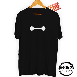 【100% cotton】Baymax BIG HERO 6 Eyes Distro เสื้อยืด / เสื้อยืดอนิเมะ / เสื้อยืดญี่ปุ่น / เสื้อดิสโทร ผู้ชาย ผู้หญิง