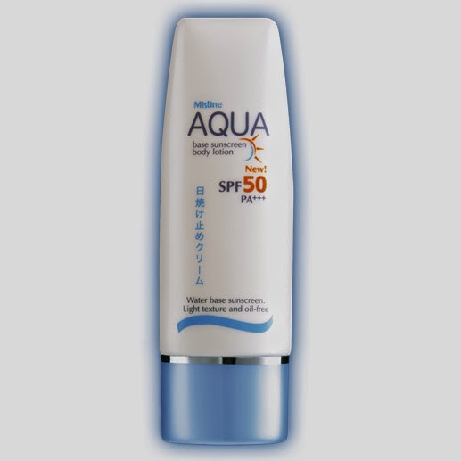 Mistine Aqua Base Sunscreen Body Lotion SPF 50 PA+++ 70ml.