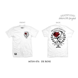 MTSN-076 DEATHS END ROSE เสื้อผลิตจากผ้า Cotton ซักแล้วไม่ยืด ไม่ย้วย ไม่หด ใส่สบาย