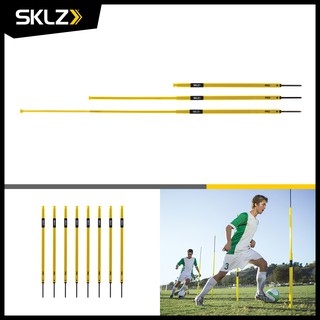 SKLZ - Pro Training Agility Poles / 8 ชิ้น เสาสลาลม เสาสไลด์ เสาฝึกซ้อมฟุตบอล เสาฝึกซ้อมวิ่งซิกแซก เสาซ้อมบอล Slalom