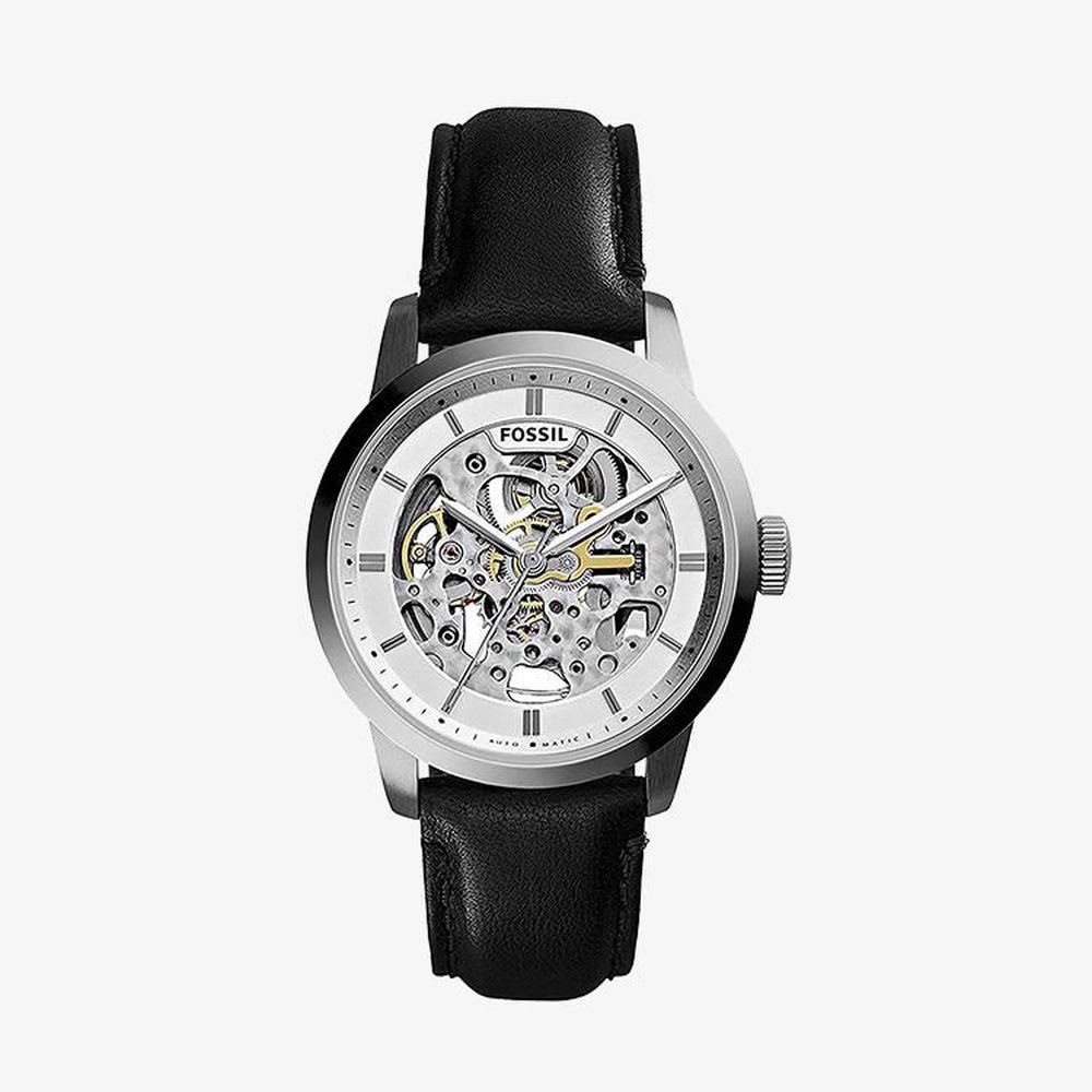 Fossil นาฬิกาข้อมือผู้ชาย Townsman Automatic Skeleton Dial Black รุ่น ME3085