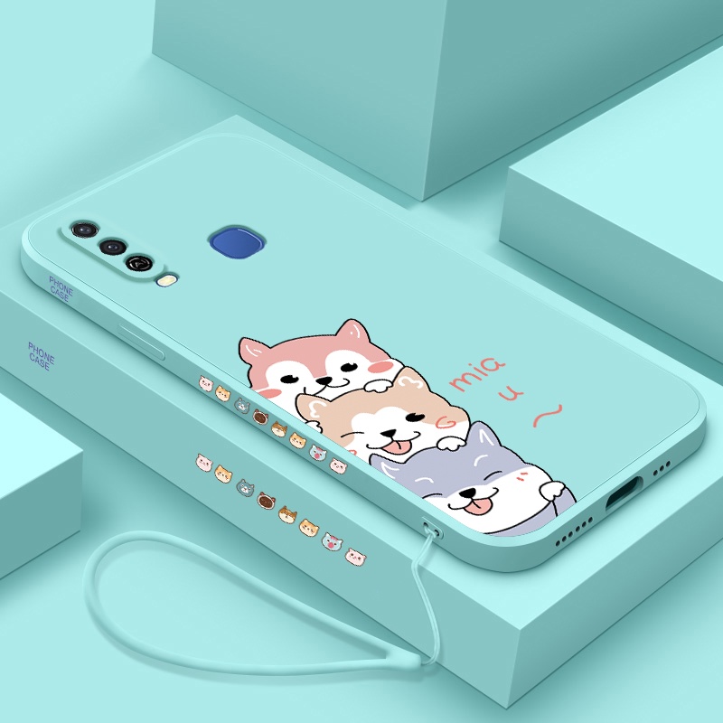 เคสโทรศัพท์มือถือแบบนิ่ม TPU กันกระแทก ลายการ์ตูนสัตว์เลี้ยงสามตัวน่ารัก สําหรับ Vivo Y17 Y15 Y12 Y11 Y12S Y12A Y20 Y20i Y20S Y15S Y21 Y21S Y21T Y30 Y50 Y30i Y31 Y50 Y51 Y91 Y91i Y91C Y93 Y95