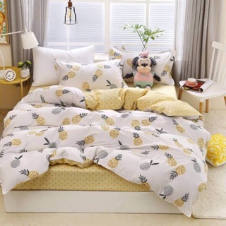 topshop_bed ชุดผ้านวม1 ชุด ครบ6ชิ้น ผ้าปู/ผ้านวม/ปลอกหมอน2/ปลอกหมอนข้าง2 ลาย #43