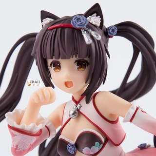 ฟิกเกอร์อนิเมะ × NEKOPARA Vol.1 Soleil opened! - Vanilla &amp; Chocolate China Dress Edition DX ver. 1/6 24 ซม. Xinhao Action Figures