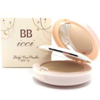 ✨✨แป้งพัฟ​ 2​ ชั้น BB icci baby face powder SPF15++ พร้อมส่งจ้าาา