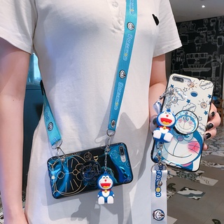 เคสโทรศัพท์แบบมีสายสะพาย iPhone 13 11 12 Pro Max 6 6s 7 8 Plus XR X XS MAX SE 2020 Cartoon Soft Casing Full Cover Anime Jingle cat Case With lanyard Airbag bracket