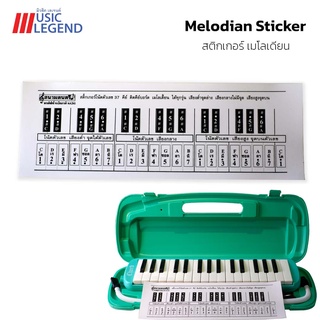 สติ๊กเกอร์ตัวโน๊ต สำหรับติด เมโลเดียน สติ๊กเกอร์ติดเมโลเดียน Melodian Sticker