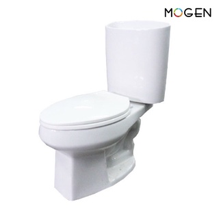 MOGEN MT34 (ECO) โถสุขภัณฑ์สองชิ้น สีขาว ฝาแบบธรรมดา