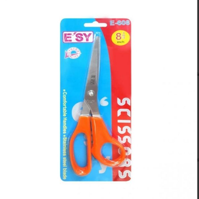 กรรไกรสแตนเลส E'SY รุ่น E-608 ขนาด 8 1/4 นิ้ว