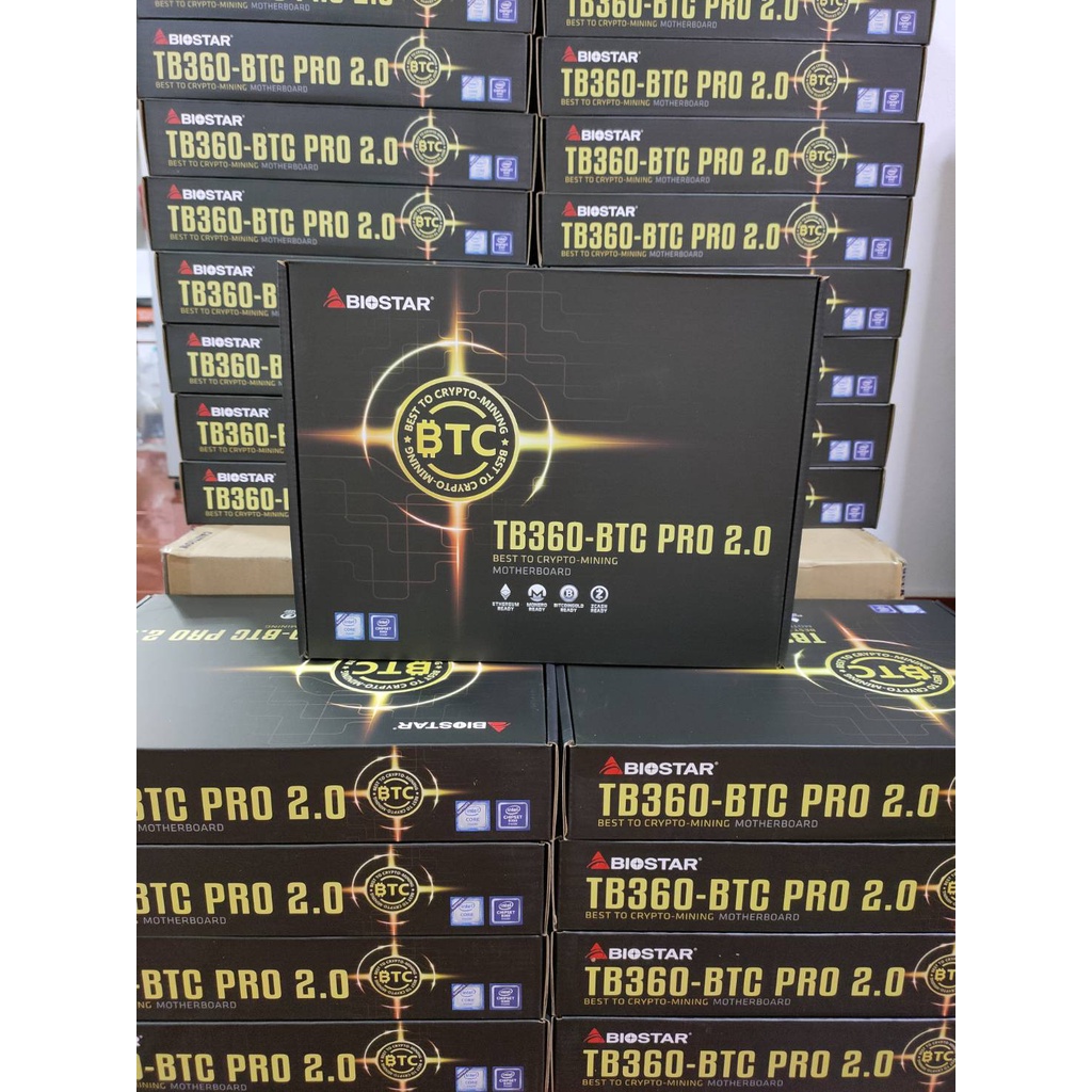 เมนบอร์ด Mainboard Biostar TB360-BTC PRO LGA1151 2.0 / Intel B360 DDR4 12 GPU ประกันศูนย์ไทย (สินค้าพร้อมส่ง)