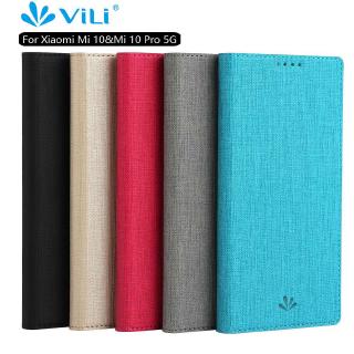 Vili เคสโทรศัพท์หนัง PU ฝาพับแม่เหล็ก พร้อมช่องใส่บัตร หรูหรา สําหรับ Xiaomi Mi 10 Mi10 Pro 5G