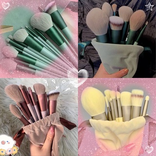 พร้อมส่ง เซ็ตแปรงแต่งหน้า​13ชิ้น​พร้อมถุง+กล่อง
