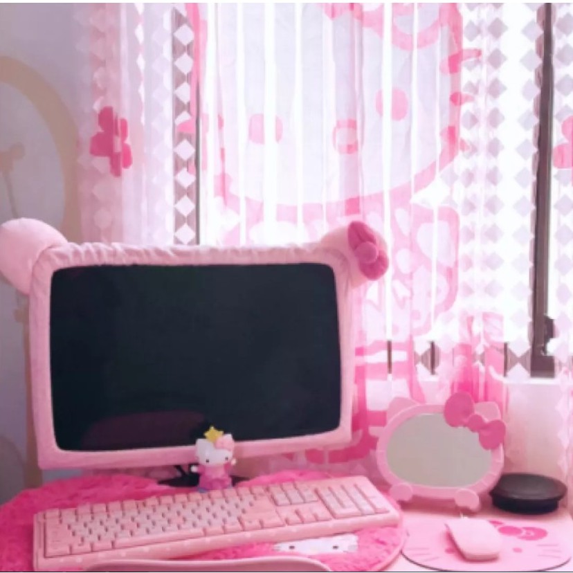 Life-36514-32 นิ้วฝาครอบคอมพิวเตอร์เดสก์ท็อปแล็ปท็อป LCD Cover Kitty TV Cover