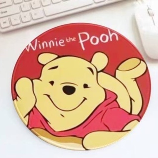 POOH YL  แผ่นรองเมาส์ แผ่นรองเม้าส์ ลายการ์ตูน POOH  ขนาด 23 cm สวยงาม น่าใช้งาน นุ่มมือ น่าใช้    BY MANOPNEST SHOP