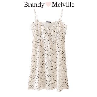 [SR-STUDIO] Brandy Melville ชุดเดรสกระโปรง ลายดอกไม้ สไตล์อเมริกัน สําหรับสตรี