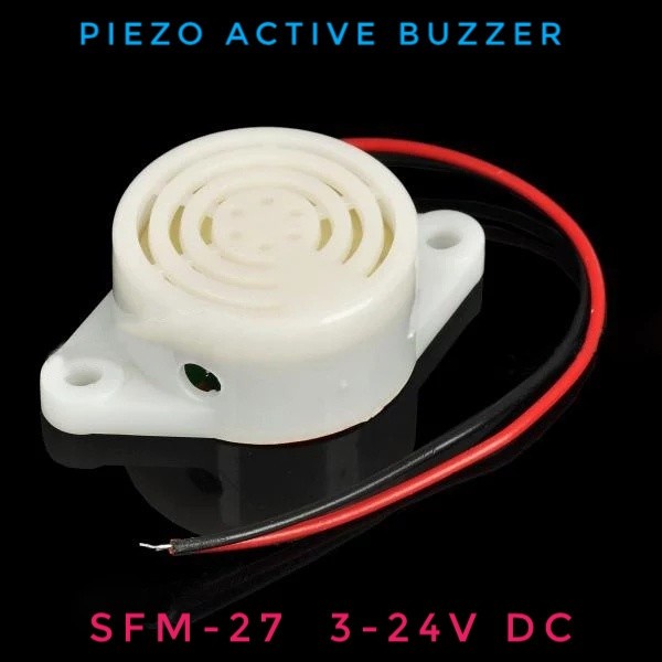 Piezo Active Buzzer 3-24V DC Intermittent Sound Alarm