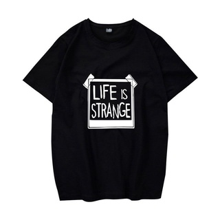 เสื้อยืด ผ้าฝ้าย แขนสั้น ลาย Life is Strange สไตล์สตรีท ฤดูร้อน สําหรับผู้ชาย และผู้หญิง พลัสไซซ์ 3123ASize S-5XL