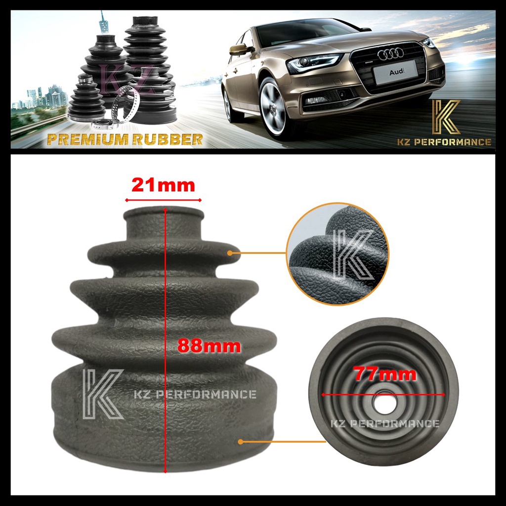 HONDA CITY SX8 T9A TMO SEL GD8 BRV SNA FD1 JAZZ SAA / 21MM - 77MM / DRIVE SHAFT BOOT OUT / 4018-SO4-