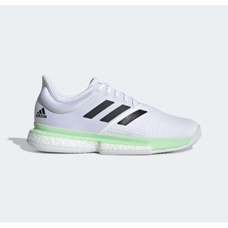 ADIDAS SOLECOURT PARLEY WHITE GLOW GREEN  รองเท้าเทนนิสของแท้