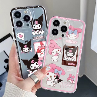 เคสโทรศัพท์มือถือ TPU ใส ทรงสี่เหลี่ยม กันกระแทก ลาย Kuromi MY Melody สําหรับ Infinix Note 12 G96 Hot 12i 10S 11 10 Play 11S 10i Smart 6 HD X6511 X657B X6512 X6823C