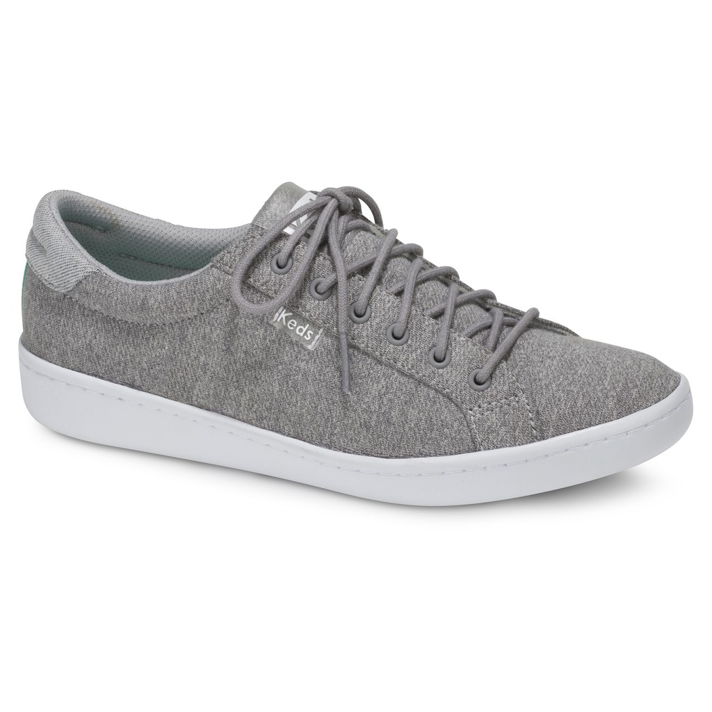 ACE LIGHT GREY รองเท้า JERSEY แบบผูกเชือก KEDS ผ้าใบผู้หญิง WF58095 สีเทา STUDIO