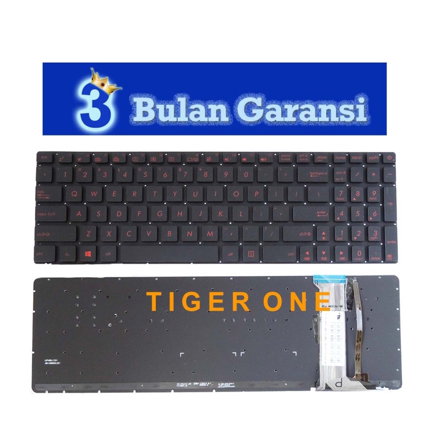 KA11 แป้นพิมพ์แล็ปท็อปเหมาะสําหรับ Asus ROG GL552, GL552JX, GL552VW, GL552VX,
