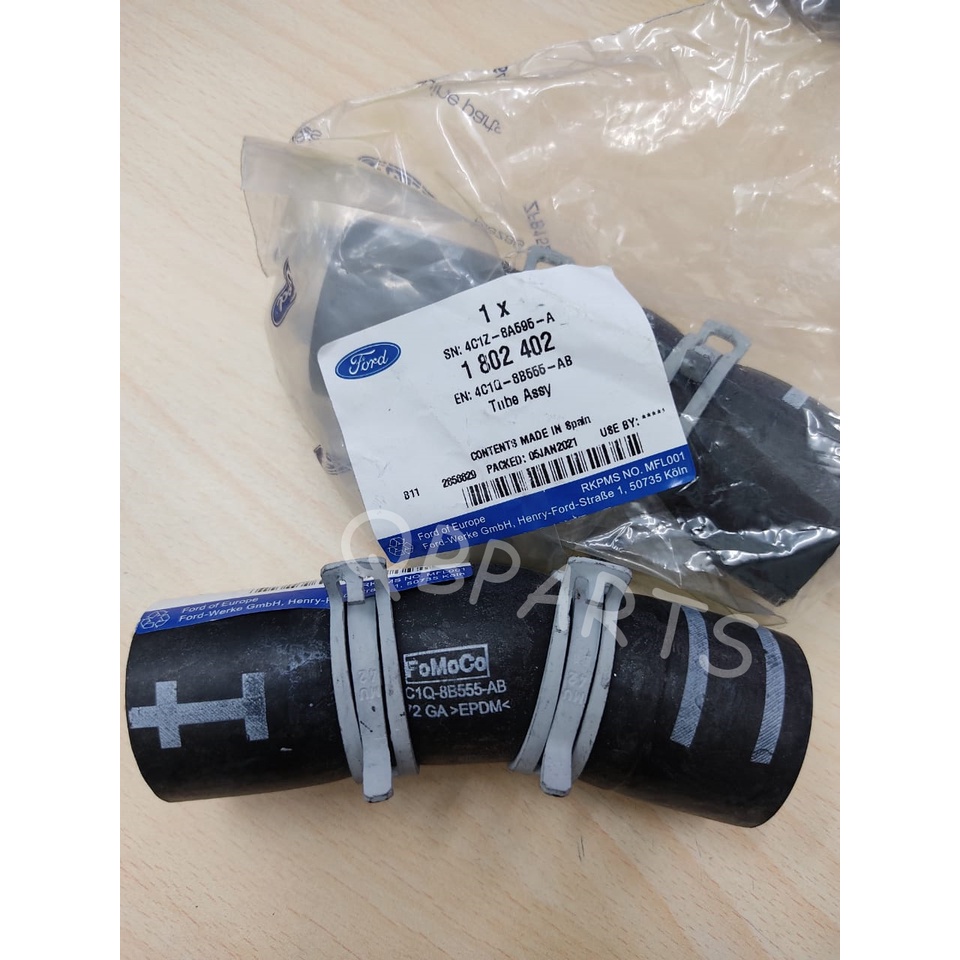 ท่อบายพาสน้ํา > PART / 4C1Q-8B-555AB / U202 15 YE4A > FORD RANGER T6/T7/T8 & MAZDA BT50