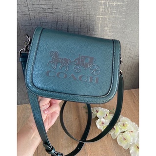 NEW COACH CROSSBODY SADDLE BAG WITH HORSE AND CARRIAGE