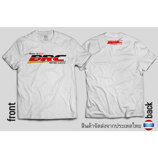 ผ้าฝ้าย 100%เสื้อยืด BRC สีขาว งานสกรีนพรีเมี่ยม ใส่สบายไม่ร้อนS-3XL