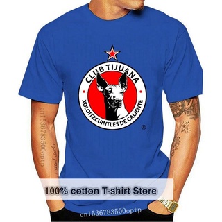 เสื้อยืดคอกลมcrew neckใหม่ เสื้อยืด พิมพ์ลาย Club Tijuana XolosS-4XL