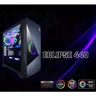 🐉Case AZZA  ECLIPSE CSAZ-440🎮( เคสเปล่า) ATX Mid Tower Tempered Glass ARGB Gaming มีไฟ ARGB สำหรับเกมมิ่ง 🎮