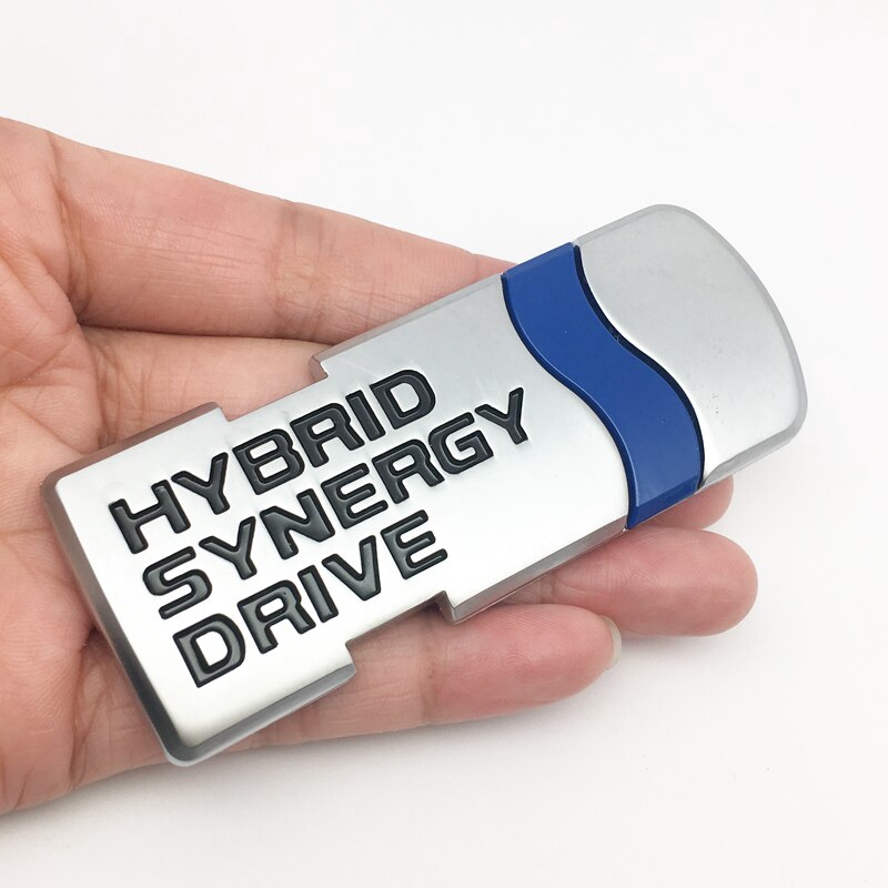 3D รถจัดแต่งทรงผม Hybrid Synergy ไดรฟ์รถสติกเกอร์โลหะสัญลักษณ์ Auto Badge Decal สําหรับ Toyota Prius Camry Corona Auris Rav4s อัตโนมัติ - รูปที่ 3