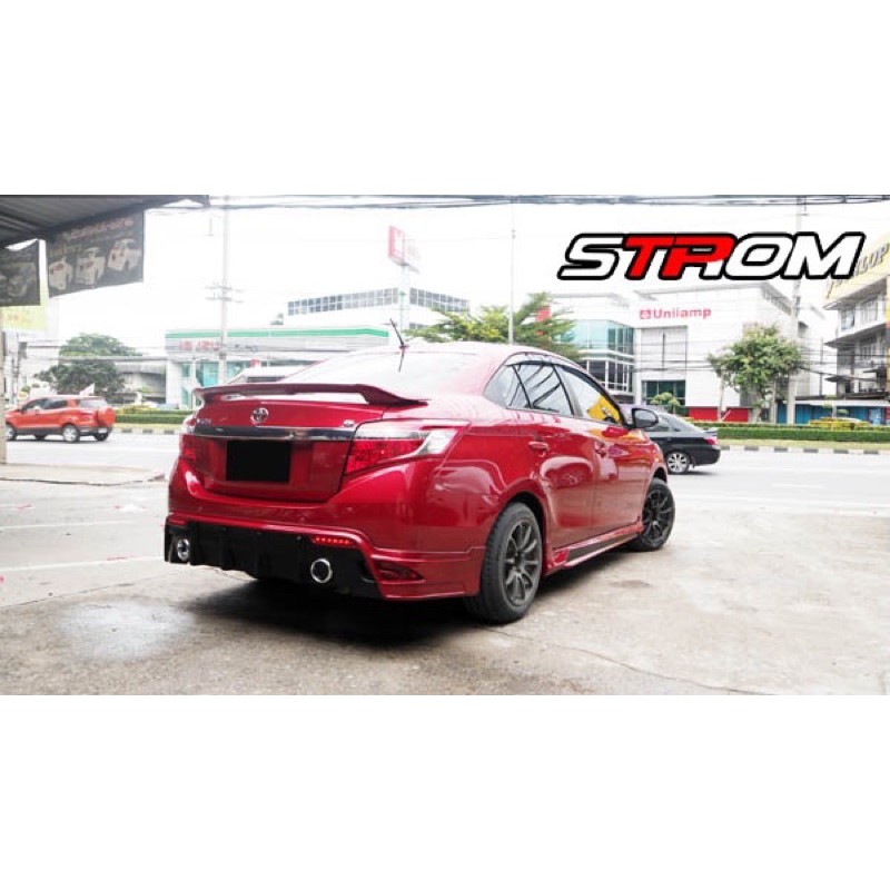 ชุดเเต่งรถ ชุดเเต่งรถยนต์ ชุดแต่งสเกิร์ตรอบคัน Toyota Vios STROM วีออส 2013 2014 2015 2016  จาก Tp-A