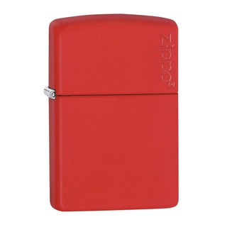 Zippo ไฟแช็กรุ่น 233ZL RED MATTE W/ZIPPO LOGO ของแท้ รับประกันตลอดชีวิต นำเข้าและจำหน่ายโดยตัวแทนจำหน่าย