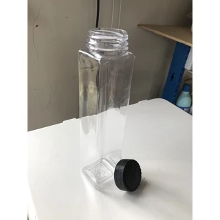 ขวด PET ทรงเหลี่ยม ทรงกระบอก 350ml. 11ออนซ์ RW.2286 4.5x4.5x20.2cm.แพ็ค10ใบ