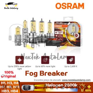 Osram ไฟตัดหมอกฮาโลเจน H1 H3 H4 H7 H8 H11 H16 HB3 9005 HB4 9006 2600K สีเหลือง สําหรับรถยนต์