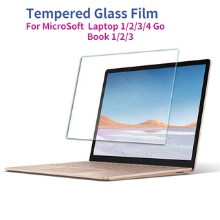ฟิล์มกระจกนิรภัยกันรอยหน้าจอสําหรับ Microsoft Surface Laptop 1 2 3 4 Book 1 2 3 13.5" Laptop Go 12.4"
