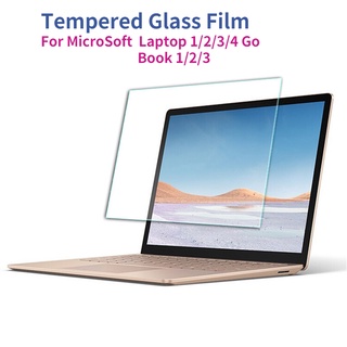 ฟิล์มกระจกนิรภัยกันรอยหน้าจอสําหรับ Microsoft Surface Laptop 1 2 3 4 Book 1 2 3 13.5" Laptop Go 12.4"