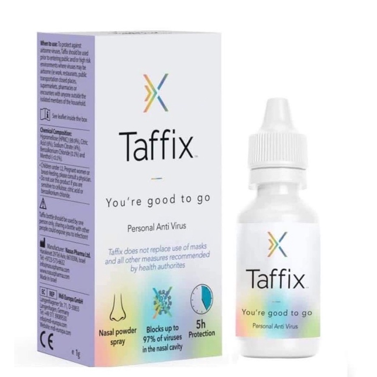 Taffix Nasal powder Personal  สเปรย์พ่นจมูกป้องกันไวรัส (มีเลขจดแจ้ง) *ส่งฟรี*