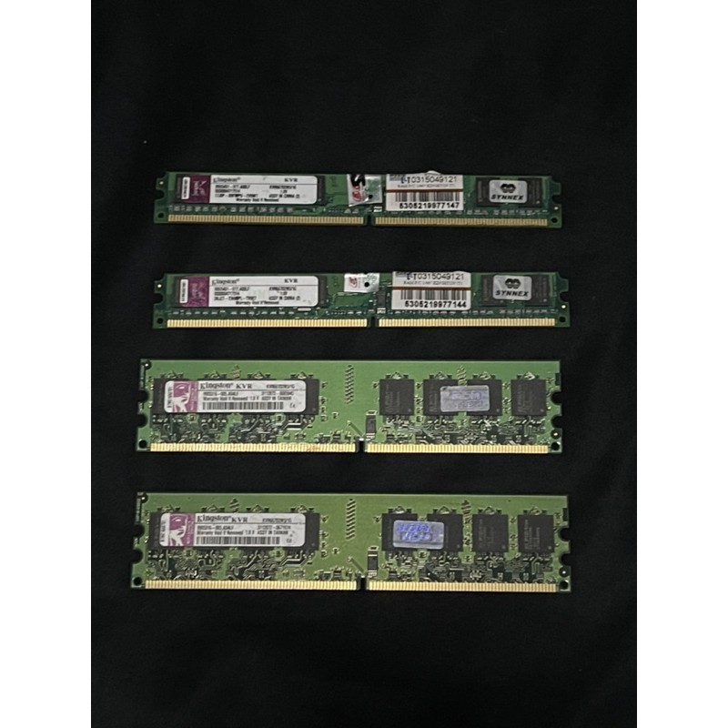 (สินค้าพร้อมส่ง!! มือ2) Kingston Ram 1GB DDR2 ขายทั้งชุด4 คัว