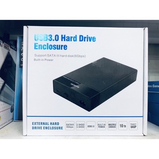 3.5นิ้ว USB 3.0 SATA External Hard Drive Enclosure รองรับทั้ง2.5 "และ3.5" SATA HDD SSD Built-In