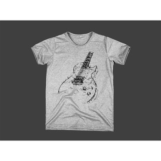 เสื้อยืดสกรีนลาย เครื่องดนตรี กีต้าร์ Guitar