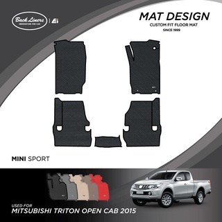 พรมปูพื้นรถยนต์เข้ารูปสำหรับ Mitsubishi Triton รุ่นแคป (ปี 2015-2018)