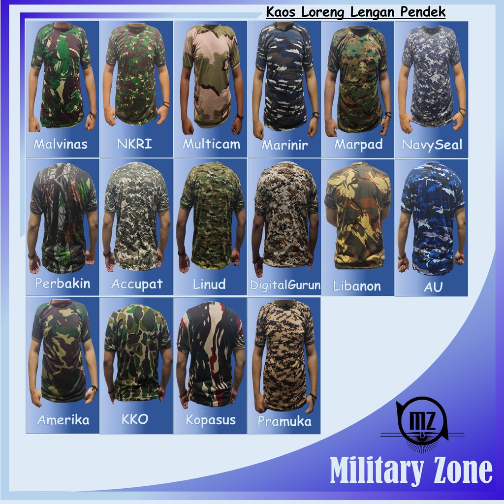 !! WHOLESALE SHORT-SLEEVED TACTICAL CAMO เสื้อยืด ARMY FIELD BDU MALVINAS