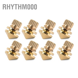 Rhythm000 8 Pcs Copper Speaker Suspension Spikes Isolation Stands Foot Base Pad