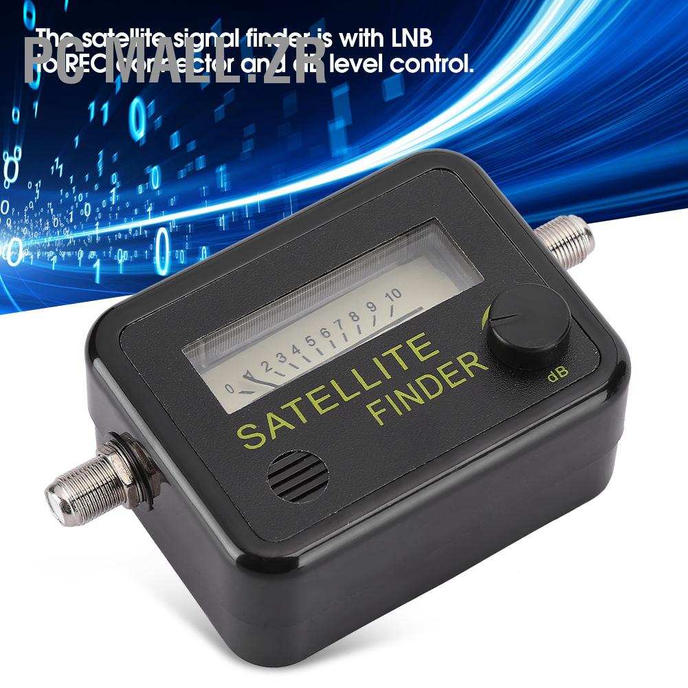 PC Mall.zr 9501 Sensitive Satellite Finder Signal Strength Meter Black with Digital Screen #8