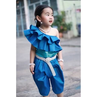 เซตสร้อยมุก ต่างหูหนีบ เครื่องประดับชุดไทยเด็กผู้ใหญ่ ใส่ง่ายไม่เจ็บ