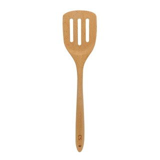 ตะหลิวมีร่อง ไม้บีช COLOR KIT อุปกรณ์ตักอาหาร TURNER WITH HOLE BEECH WOOD COLOR KIT